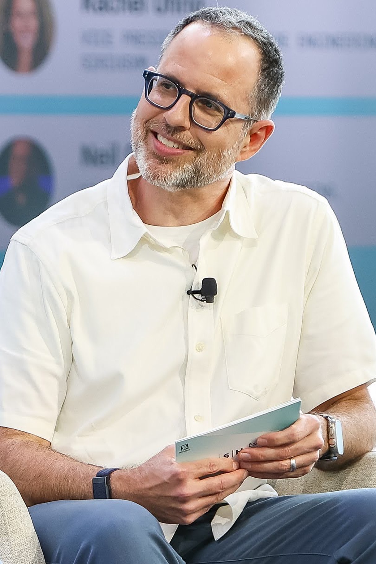 David Mitchell speaking on a panel at Dash 2025